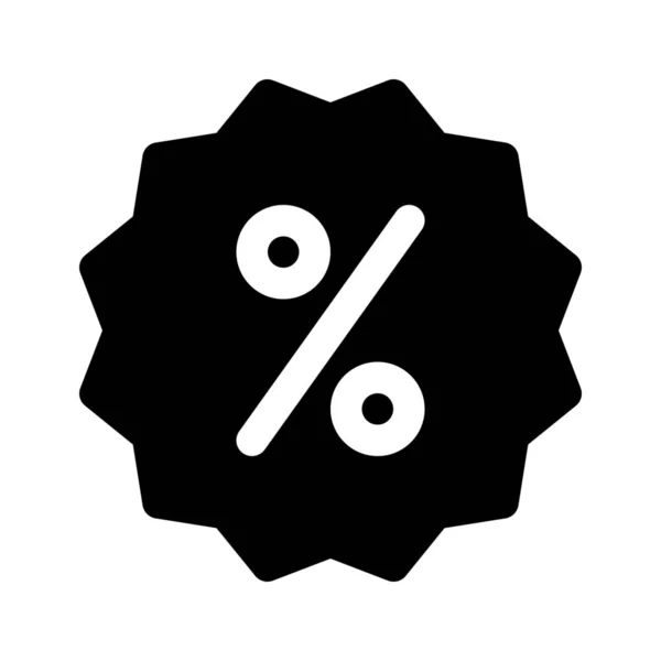 Pourcentage autocollant rabais — Image vectorielle