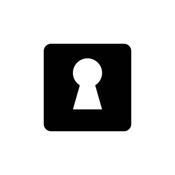 Icona web buco della serratura — Vettoriale Stock