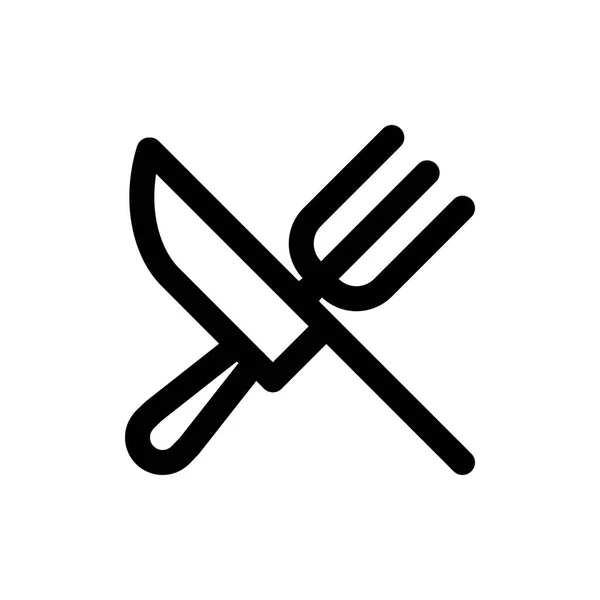 Knife and fork icon — Stock Vector