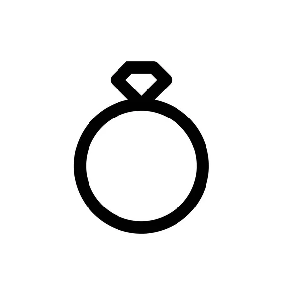 Icono web anillo — Archivo Imágenes Vectoriales