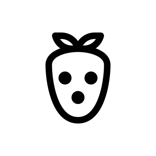 Fresa icono simple — Vector de stock