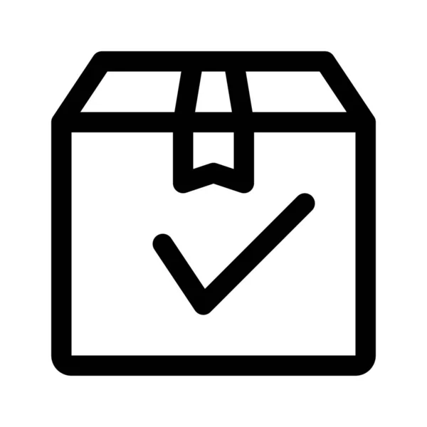 Icono de caja de entrega — Vector de stock