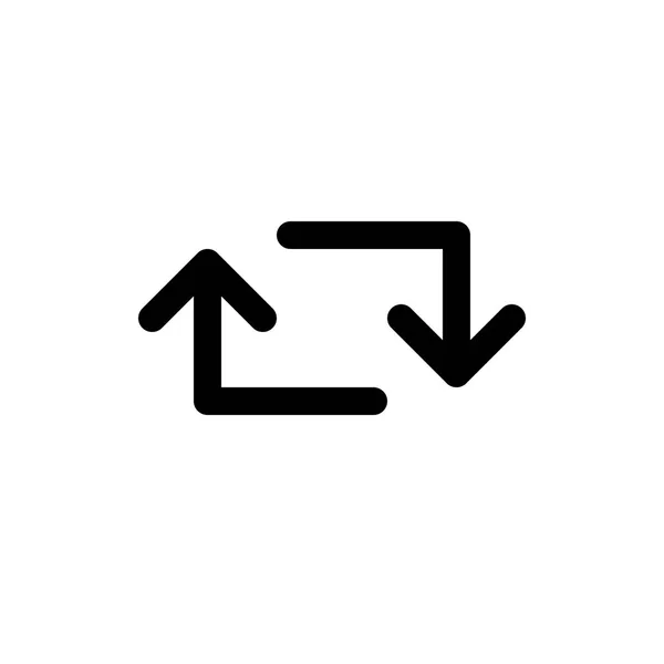 Tweet ulang ikon panah - Stok Vektor