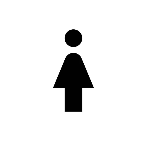 Icona utente femminile — Vettoriale Stock