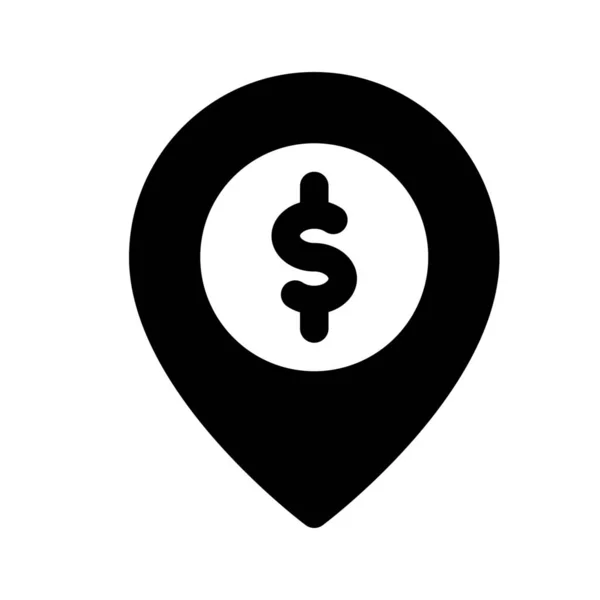 Ikona lokalizacji ATM — Wektor stockowy
