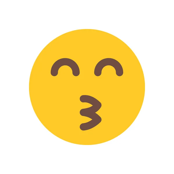 Całując ikonę emoji — Wektor stockowy