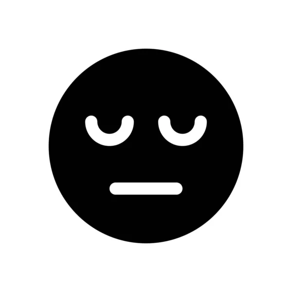 Müdes Emoji-Symbol — Stockvektor