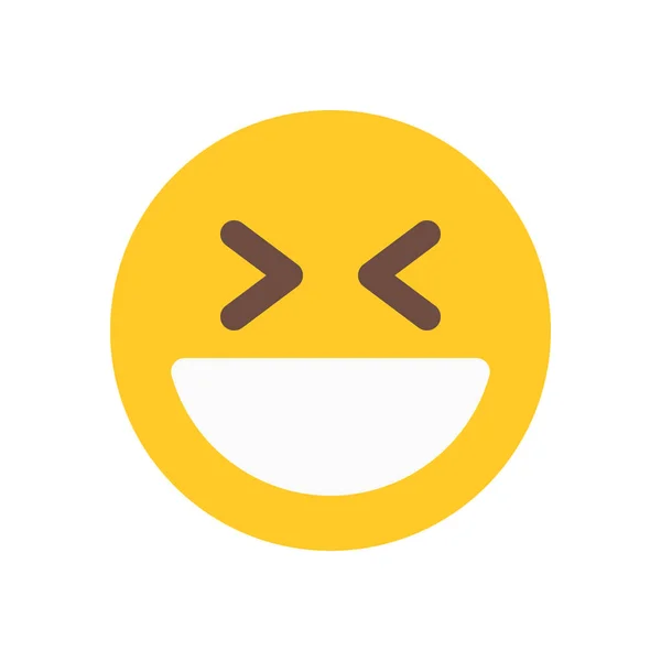 Laughing emoji icon — Stock Vector