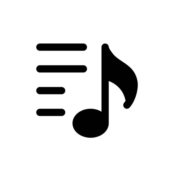 Εικονίδιο λίστας αναπαραγωγής μουσικής — Διανυσματικό Αρχείο