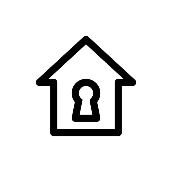 Odblokować ikonę domu — Wektor stockowy