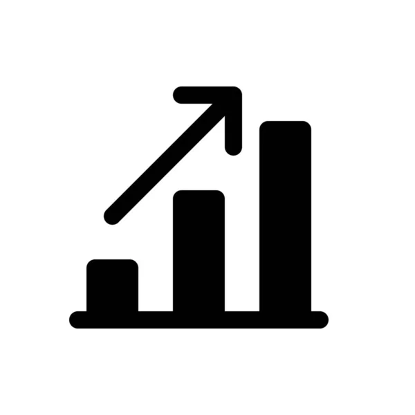Beneficio icono gráfico de barras — Vector de stock