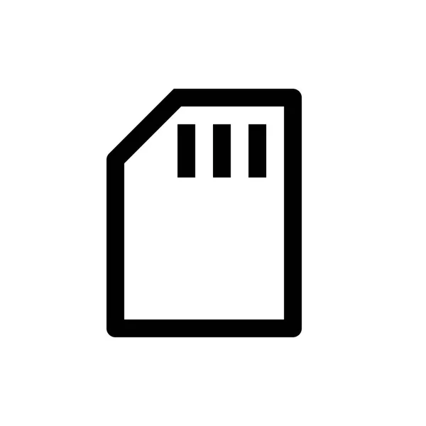Icono de la tarjeta SD — Vector de stock