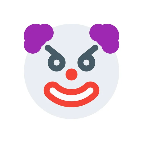 Clown web emoticon — стоковый вектор