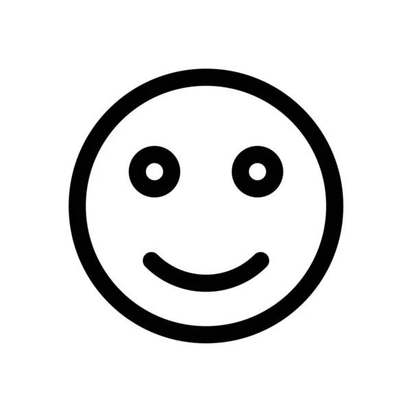 Mignon visage souriant — Image vectorielle