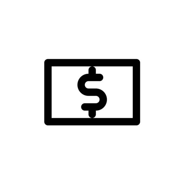 Pappers-pengar-ikonen — Stock vektor