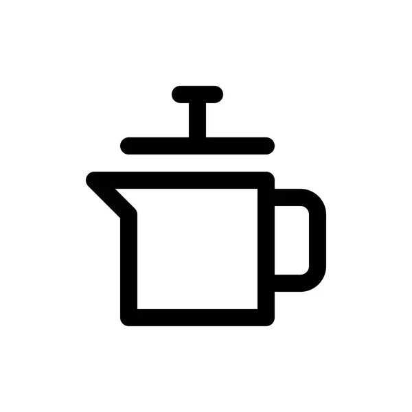 Pote de café ícone — Vetor de Stock