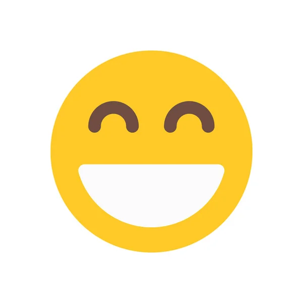Boldog, mosolyog ikon — Stock Vector
