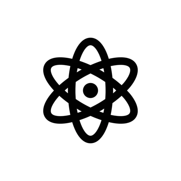 Atom spindelväv ikonen — Stock vektor