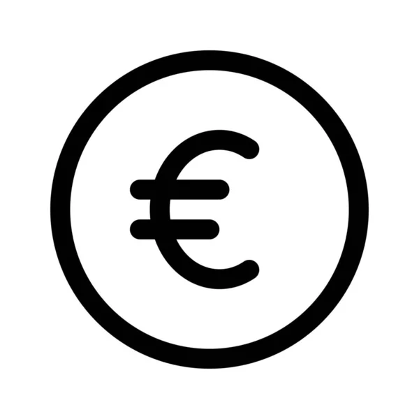 Icono de moneda euro — Vector de stock
