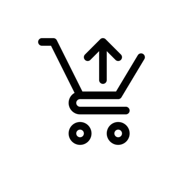 Symbolbild für den Einkaufswagen — Stockvektor