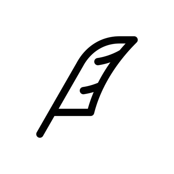 Pluim web pictogram — Stockvector