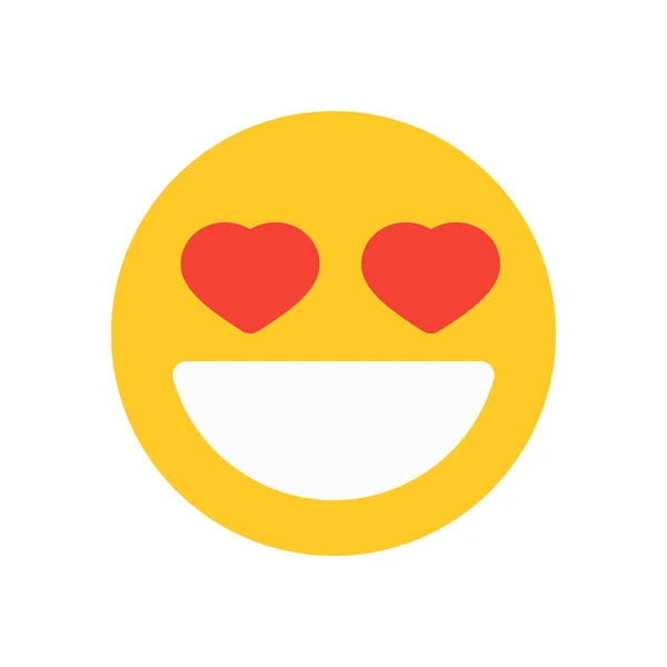 Fall in love emoji icon — Stock Vector