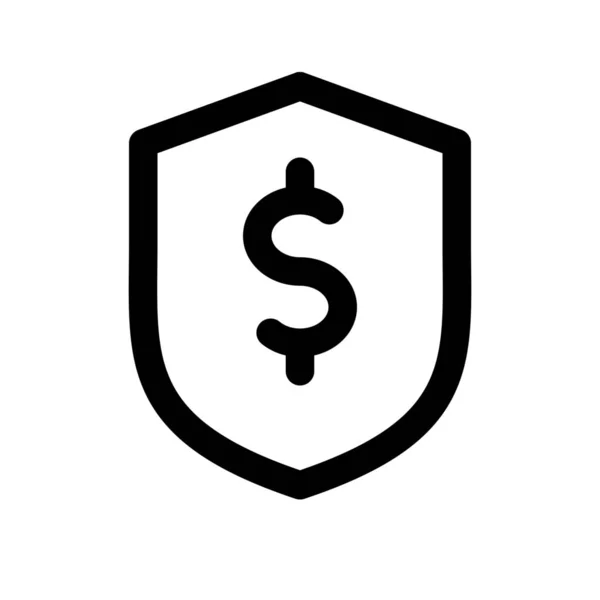 Pénzügyi biztonság ikont — Stock Vector