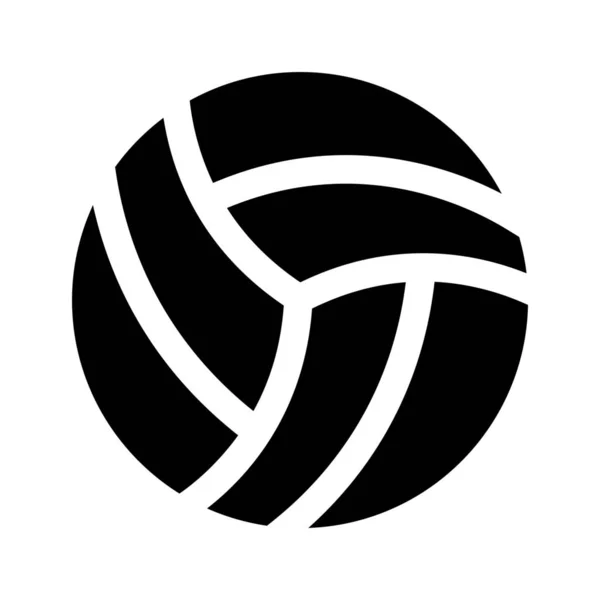 Icône web balle de volley-ball — Image vectorielle