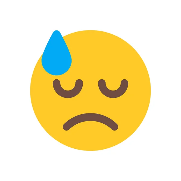 Enttäuschtes Emoji-Symbol — Stockvektor