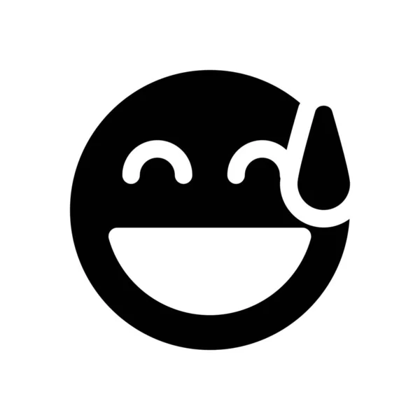 Sourire icône emoji — Image vectorielle