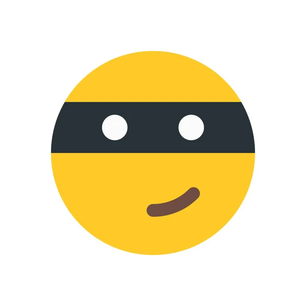 Ninja web emotikon — Wektor stockowy