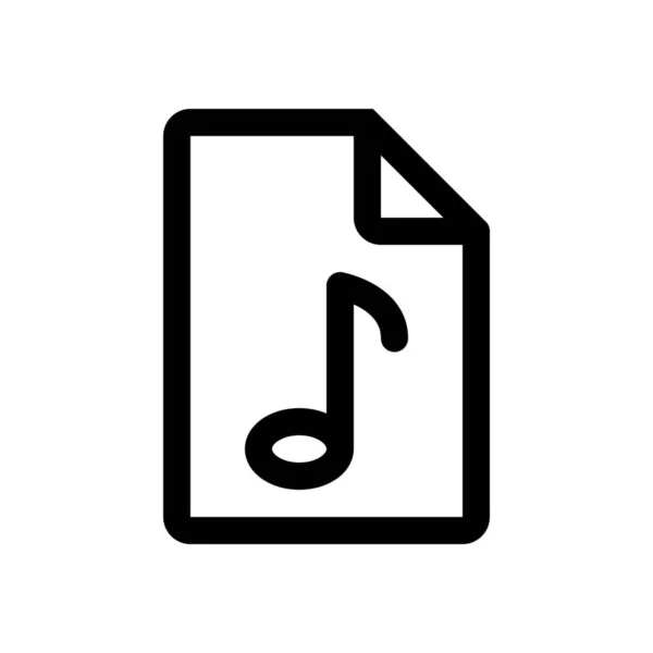 Ikona pliku audio — Wektor stockowy