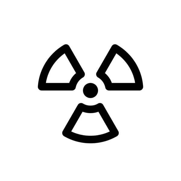 Radioactive web icon — Stock Vector