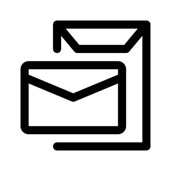 Envelop web pictogram — Stockvector