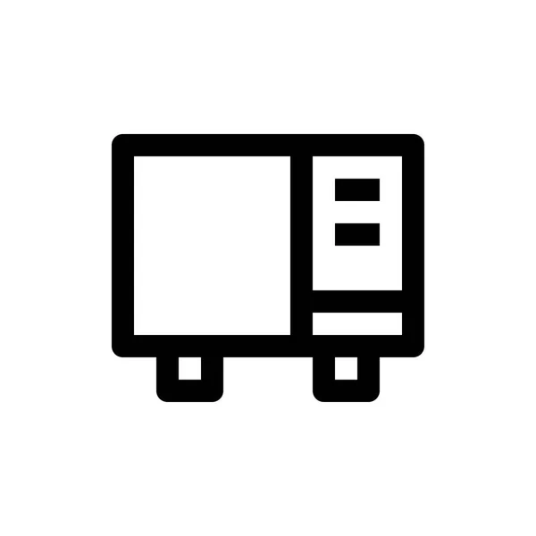 Icono web de microondas — Vector de stock