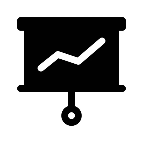 Ícone de apresentação estatística — Vetor de Stock