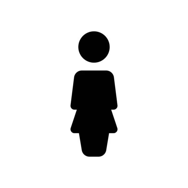 Женщина веб-икона — стоковый вектор