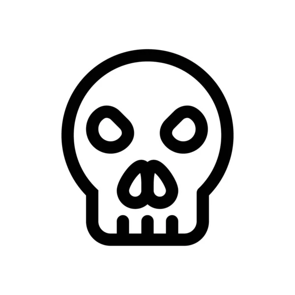 Totenkopf einfaches Symbol — Stockvektor