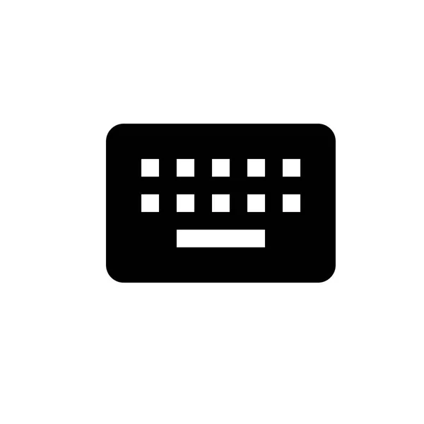 Computerens tastatur ikon – Stock-vektor