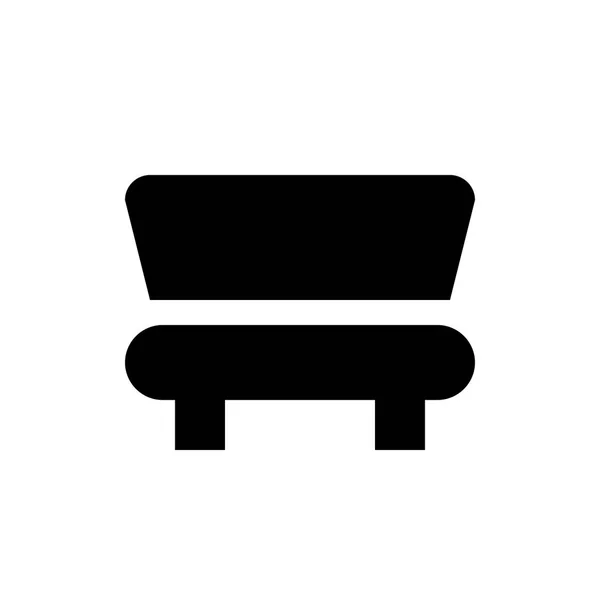 Silla icono web — Vector de stock