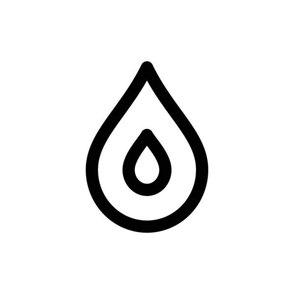 Icono de gota de agua — Vector de stock