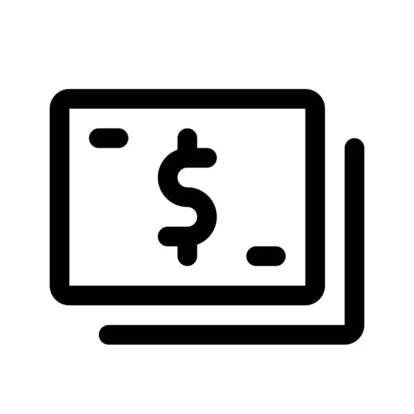 Dinero en efectivo icono — Vector de stock