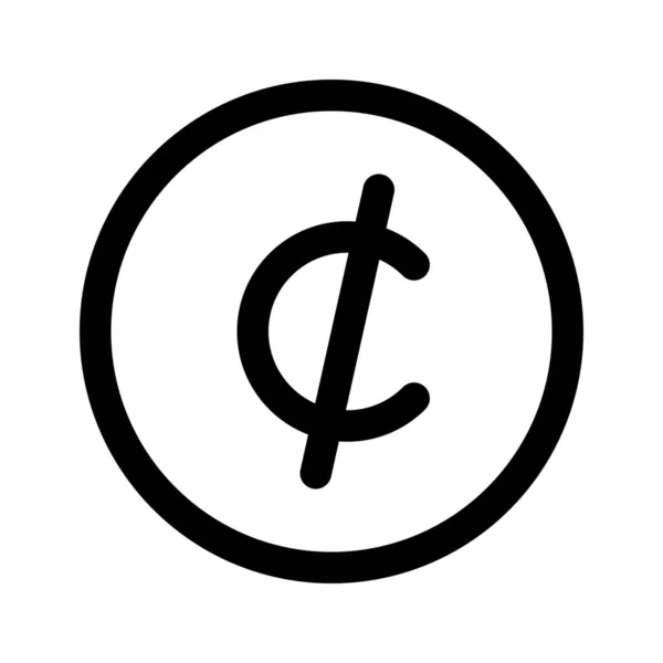 Cent geldsymbool — Stockvector