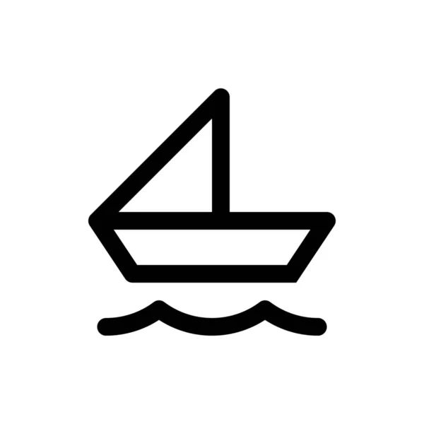 Ikony www łódź — Wektor stockowy
