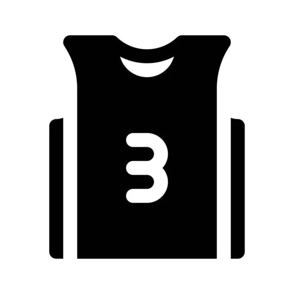 Icono de jersey de baloncesto — Archivo Imágenes Vectoriales