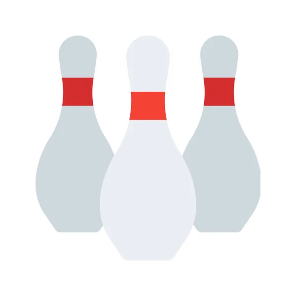 Bowlingspiel-Ikone — Stockvektor