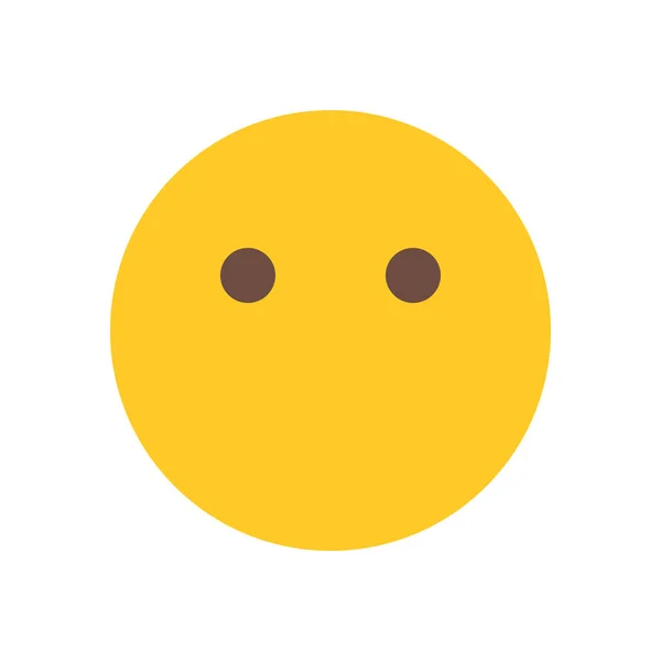 Emoji bez úst ikonu — Stockový vektor