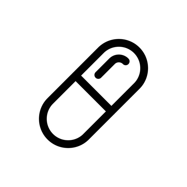 Ikona medicínské pilulky — Stockový vektor