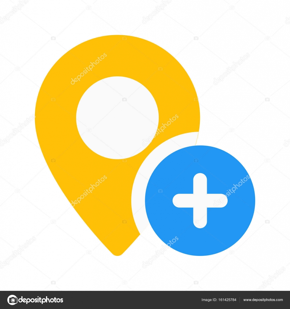 Location add icon — Stock Vector © get4net #161425784