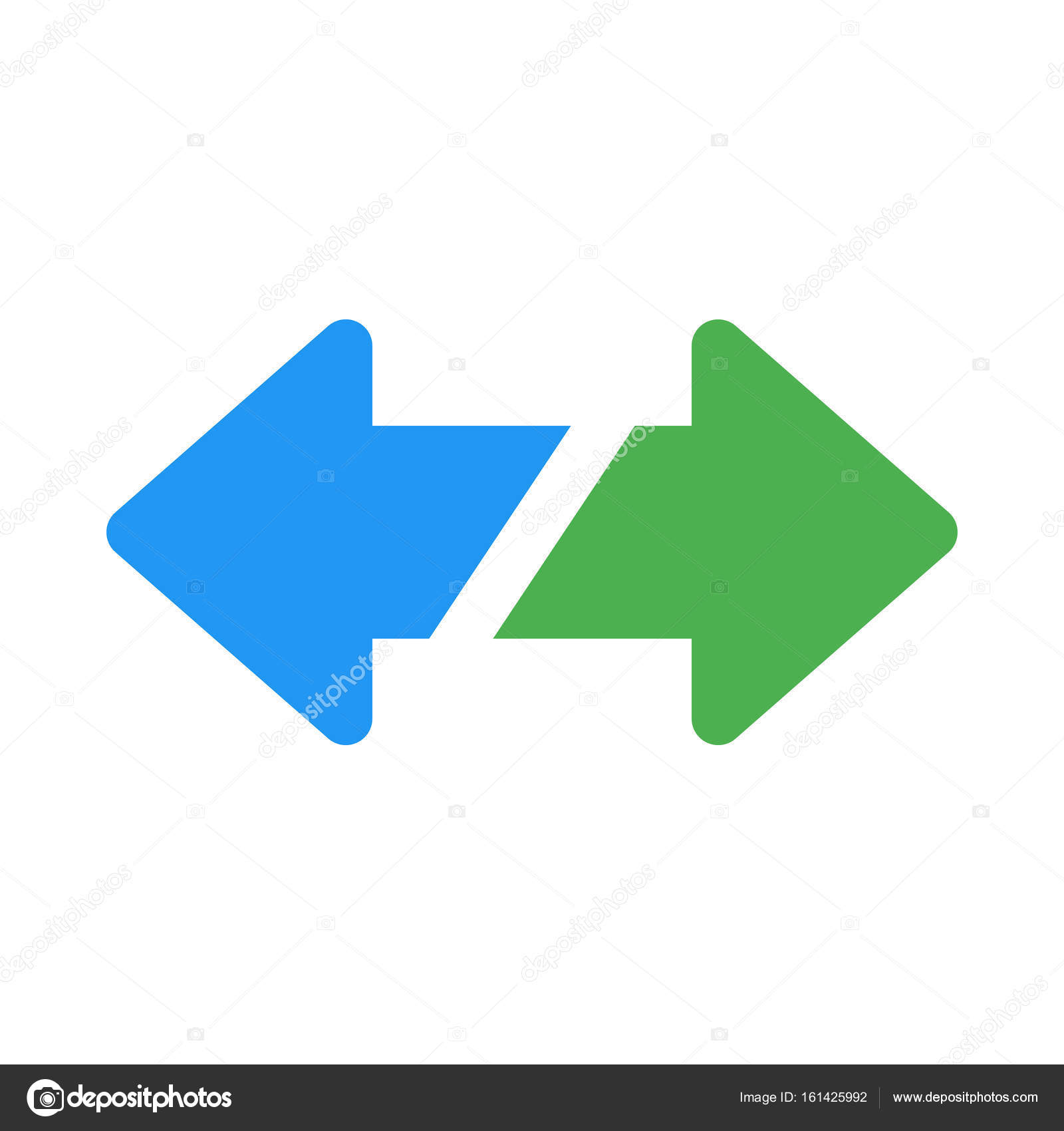 กลับไปที่ลูกศร Stock Vector by 161425992